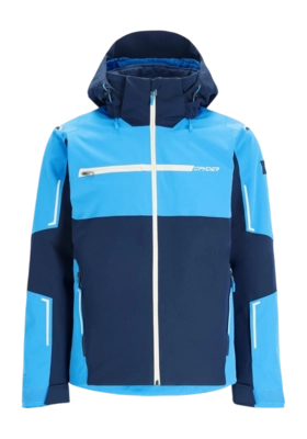 Skijacke Spyder Titan Jacket Herren True Navy Sky Blue