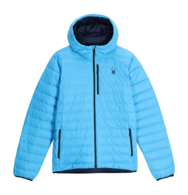 Veste Spyder Homme Zenith Hooded Down Aether Blue