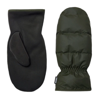 Want RAINS Unisex Lohja Puffer Mittens Green