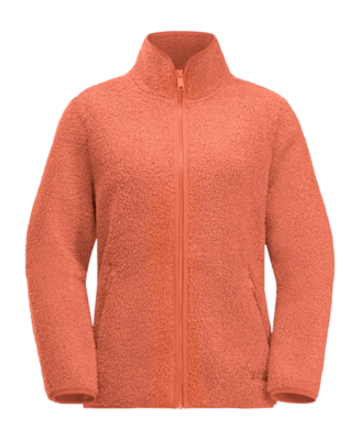 Sweatjacke Jack Wolfskin High Curl Jacket Damen Warm Amber