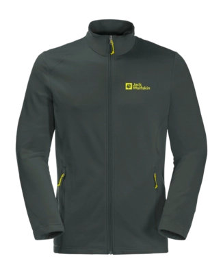 Sweatjacke Jack Wolfskin Kolbenberg Full Zip Herren Dark Olive / Firefly