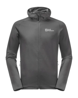 Sweatjacke Jack Wolfskin Baiselberg Hooded Full Zip Herren Slate