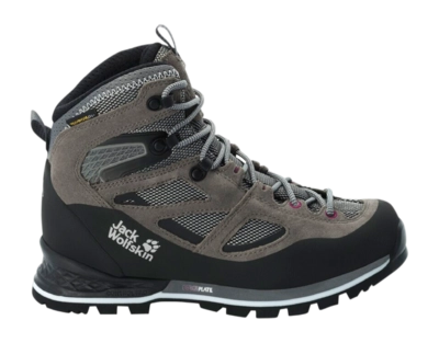 Chaussures de Randonnée Jack Wolfskin Femme Force Crest Texapore Mid Tarmac Gris Rose