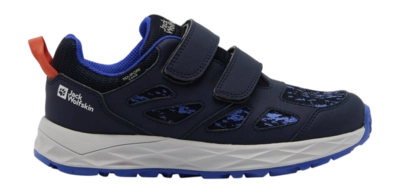 Chaussures de Randonnée Jack Wolfskin Enfant Woodland 2 Texapore Low Velcro Night Blue