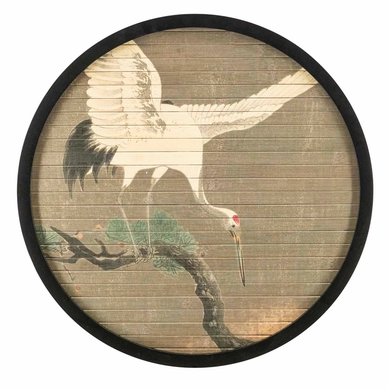 Schilderij By-Boo Morita Round Bird Natural