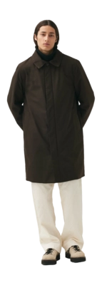 Veste Welter Shelter Homme Long Dong Polyrayon Wool Look Chestnut