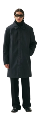 Veste Welter Shelter Homme Long Dong Polyrayon Wool Look Steel Grey