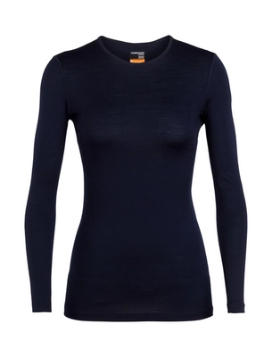 Maillot de Corps Icebreaker Femme 200 Oasis LS Crewe Midnight Navy 2024