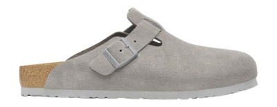 Klomp Birkenstock Unisex Boston Suede Leather Stone Coin Regular