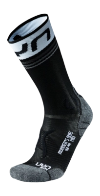 Laufsocken UYN Herren Runner's One Mid Socks Black/White