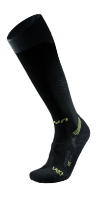 Laufsocken UYN Herren Run Compression One Socks Black/Grey/Lime