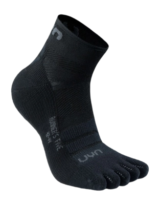 Running sock UYN Men Runner's Five Low Cut Socks Black