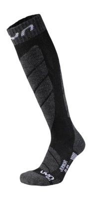 Skisok UYN Kids Ski Socks Black