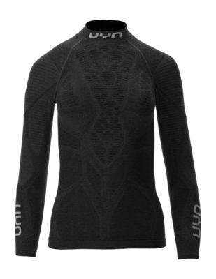 Undershirt UYN Women Elevation Biomorph Uw Shirt Long Sleeve Turtle Neck Black