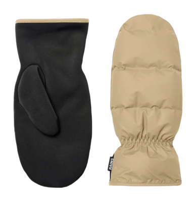 Want RAINS Unisex Lohja Puffer Mittens Sand