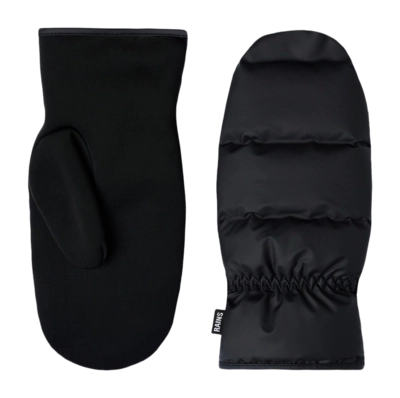 Want RAINS Unisex Lohja Puffer Mittens Black