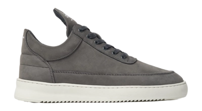 Filling Pieces Men Low Top Ripple Nubuck Dark Grey
