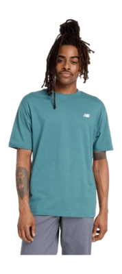 Sportshirt New Balance Homme Sport Essentials Cotton Light Blue