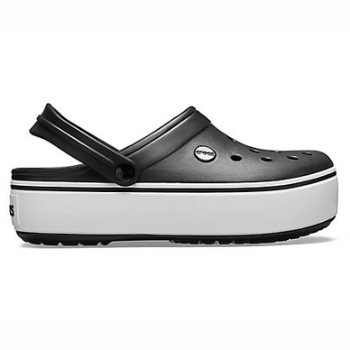 Sandaal Crocs Women Crocband Platform Clog Black White