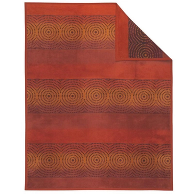 Jacquard Decke Ibena Solare Futura Bel Etage Rostrot