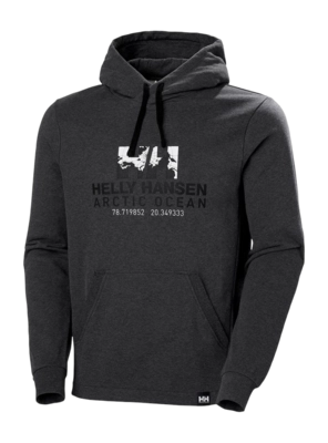 Hoodie Helly Hansen Men Arctic Ocean Ebony Melange
