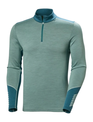 Funktionsshirt Helly Hansen Lifa Merino Midweight 1/2 Zip Herren Cactus