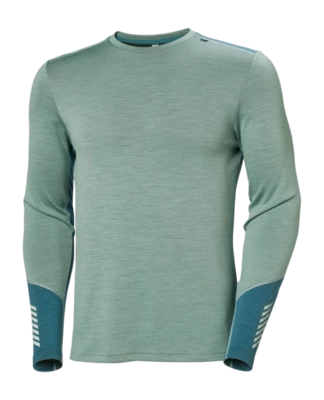 Funktionsshirt Helly Hansen Lifa Merino Midweight Crew Herren Cactus