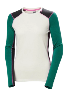 Undershirt Helly Hansen Women Lifa Merino Midweight Crew Emerald