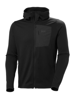 Zip Sweatshirt Helly Hansen Men Versalite Hooded Fleece Jacket Black