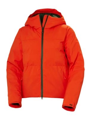 Ski Jacket Helly Hansen Women Nora Short Puffy Jacket Cherry Tomato