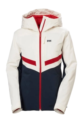 Skijacke Helly Hansen Edge 3.0 Jacket Damen Snow Red Navy