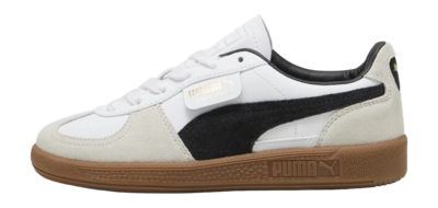 PUMA Youth Palermo Lth PUMA White Vapor Gray Gum