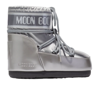Bottes de Neige Moon Boot Femme Icon Low Glance Silver