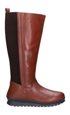 Calf Boots JJ Footwear Women Alfreton Cognac Calf Size XL