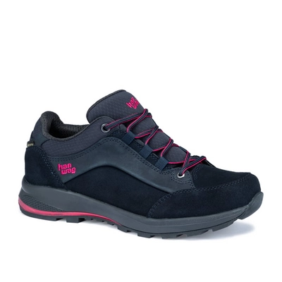 Wandelschoen Hanwag Women Banks Low GTX Navy/Pink