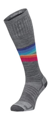 Ski Socks Sockwell Women Rainbow Racer UL Grey