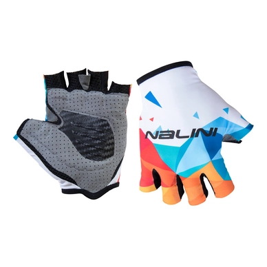 Fietshandschoen Nalini Men Vetta  Wit/Blauw/Oranje