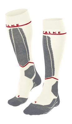 Skisokken Falke Women SK4 Advanced CompressionLight Off-White