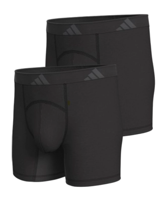 Boxer Adidas Homme Actif Flex Coton Ergonomic Black (Lot de 2)