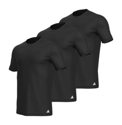 T-Shirt Adidas Men Active Core Cotton Black (3-Pack)
