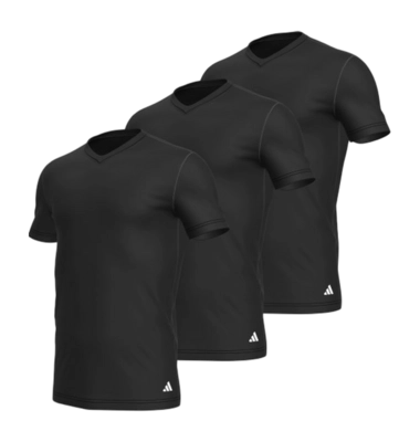Maillot de Corps Adidas Men Active Core Cotton Black (lot de 3)