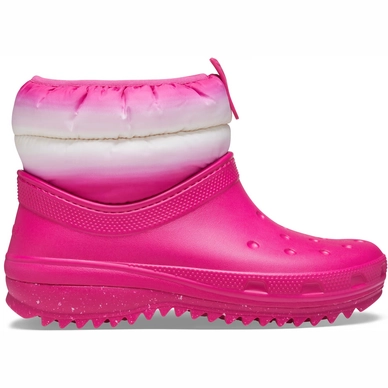 Snowboot Crocs Women Classic Neo Puff Shorty Boot Candy Pink/Stucco