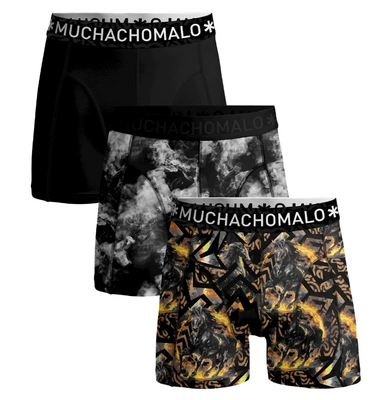 Boxershorts Muchachomalo Fire Elements Herren Print Print Black (3er-Pack)