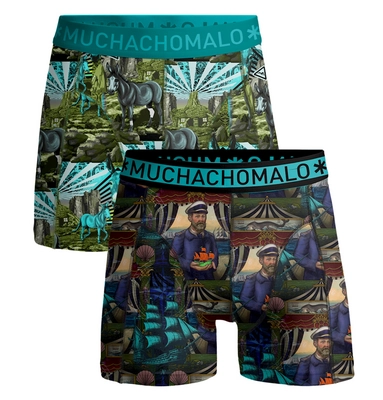 Boxershort Muchachomalo Men Captain Donkey Print Print ( 2-Pack )