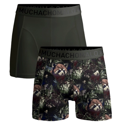 Boxer Muchachomalo Homme Print Solid Print Grey (Lot de 2)