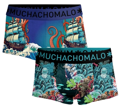 Boxer Muchachomalo Homme Trunks Water Elements Print Print (Lot de 2)
