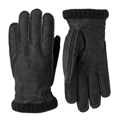 Handschoen Hestra Unisex Joar Nubuck Black