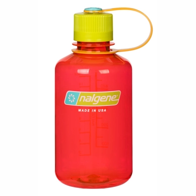 Waterfles Nalgene Narrow Mouth Loop Top Clear 0,5L Pomegranate