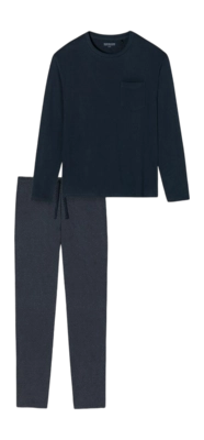 Pyjama Schiesser Men 159633 Ebony Blue