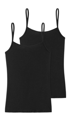 Top Schiesser Women 162895 Modal Essentials Black (2-Pack)